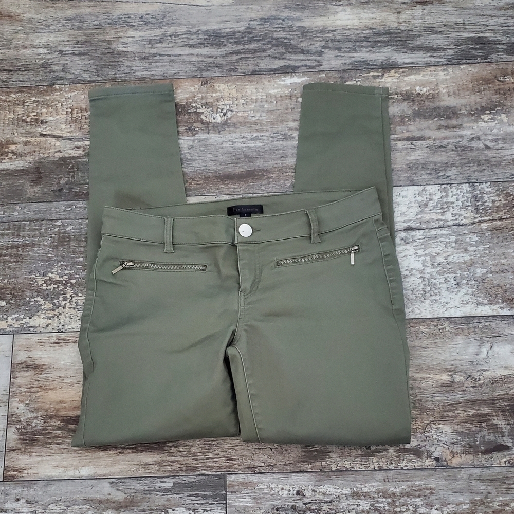 Fire Los Angeles Cotton Skinny Jeans Green Size 9 Junior